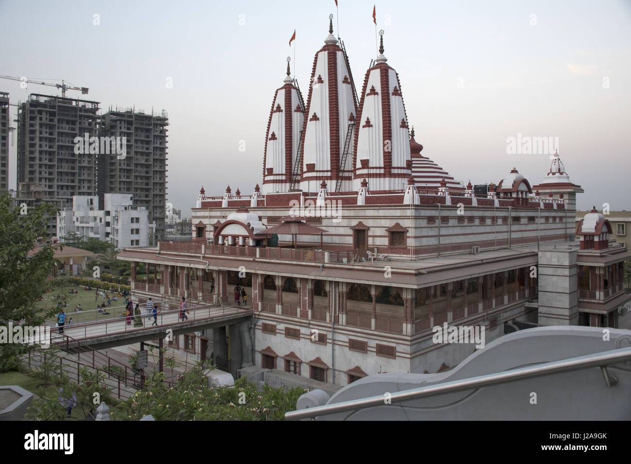 ISKCON NVCC Temple façade. KatrajKondhwa Pune, Maharashtra Stock