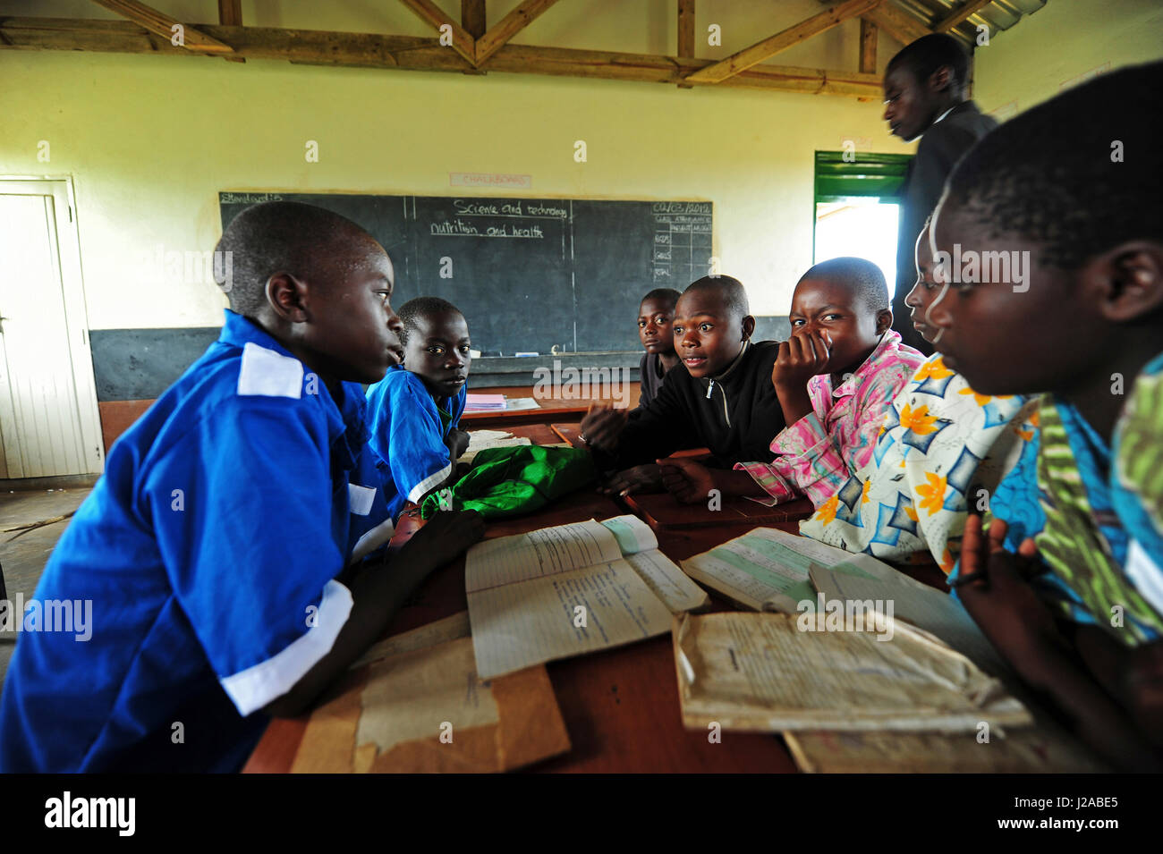 Malawi Lilongwe Chambwe Primary School Pupils In The Classroom
