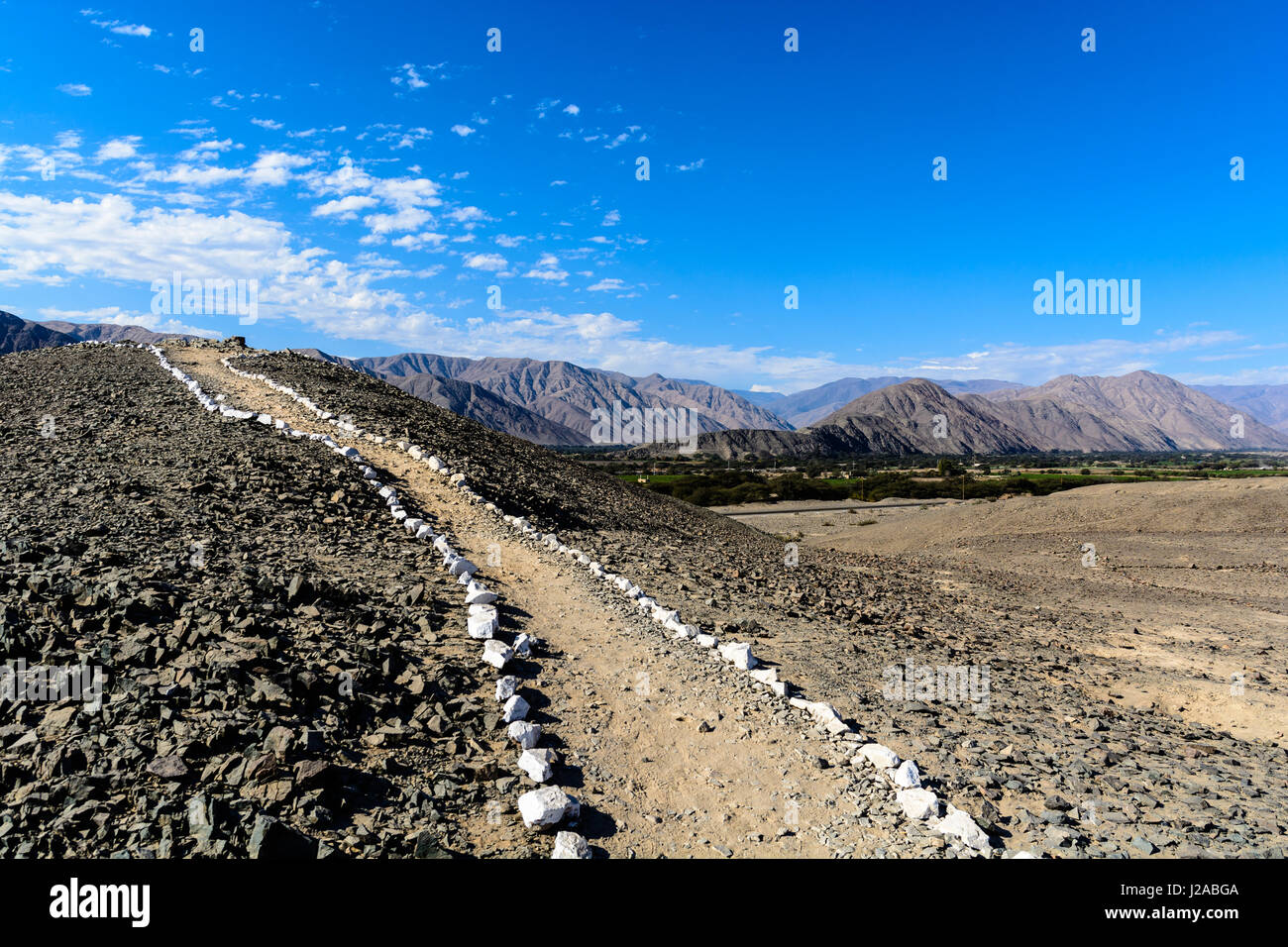 Peru, Ica, Nasca, path Stock Photo - Alamy