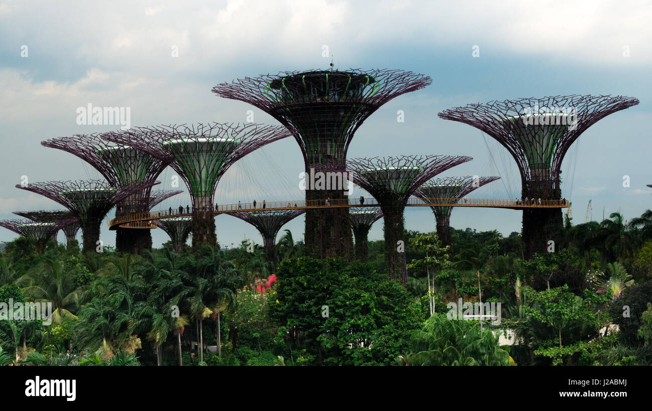 singapore gardens by the bay Stock Photo
