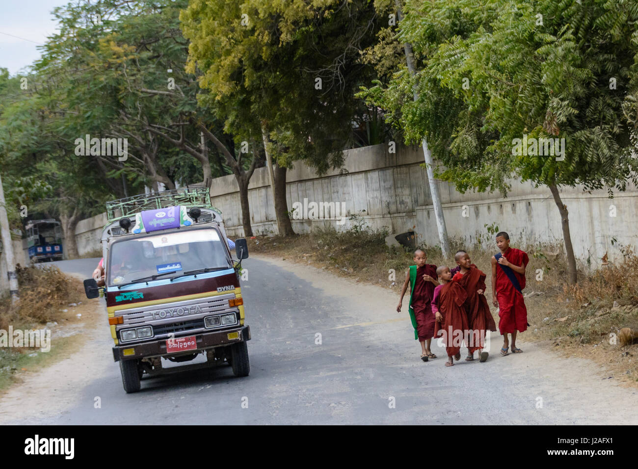 Myanmar (Burma), Mandalay Region, Mandalay, Sagaing Hill Stock Photo