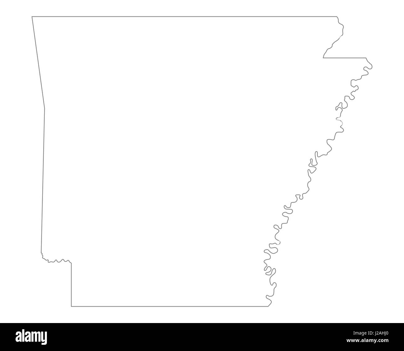 Map Of Arkansas J2AHJ0 
