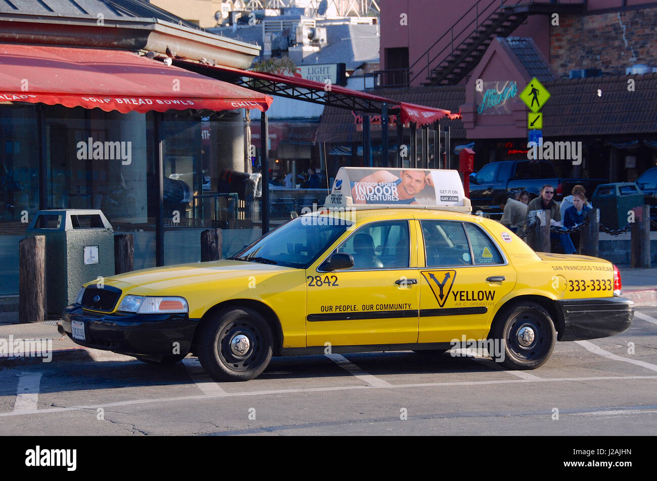 Yellow Cab of San Francisco, California, USA Stock Photo Alamy
