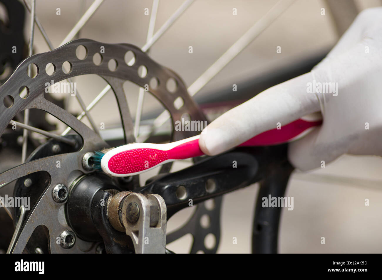 Gear Shifter On Bicycle Stock Photos & Gear Shifter On Bicycle Stock
