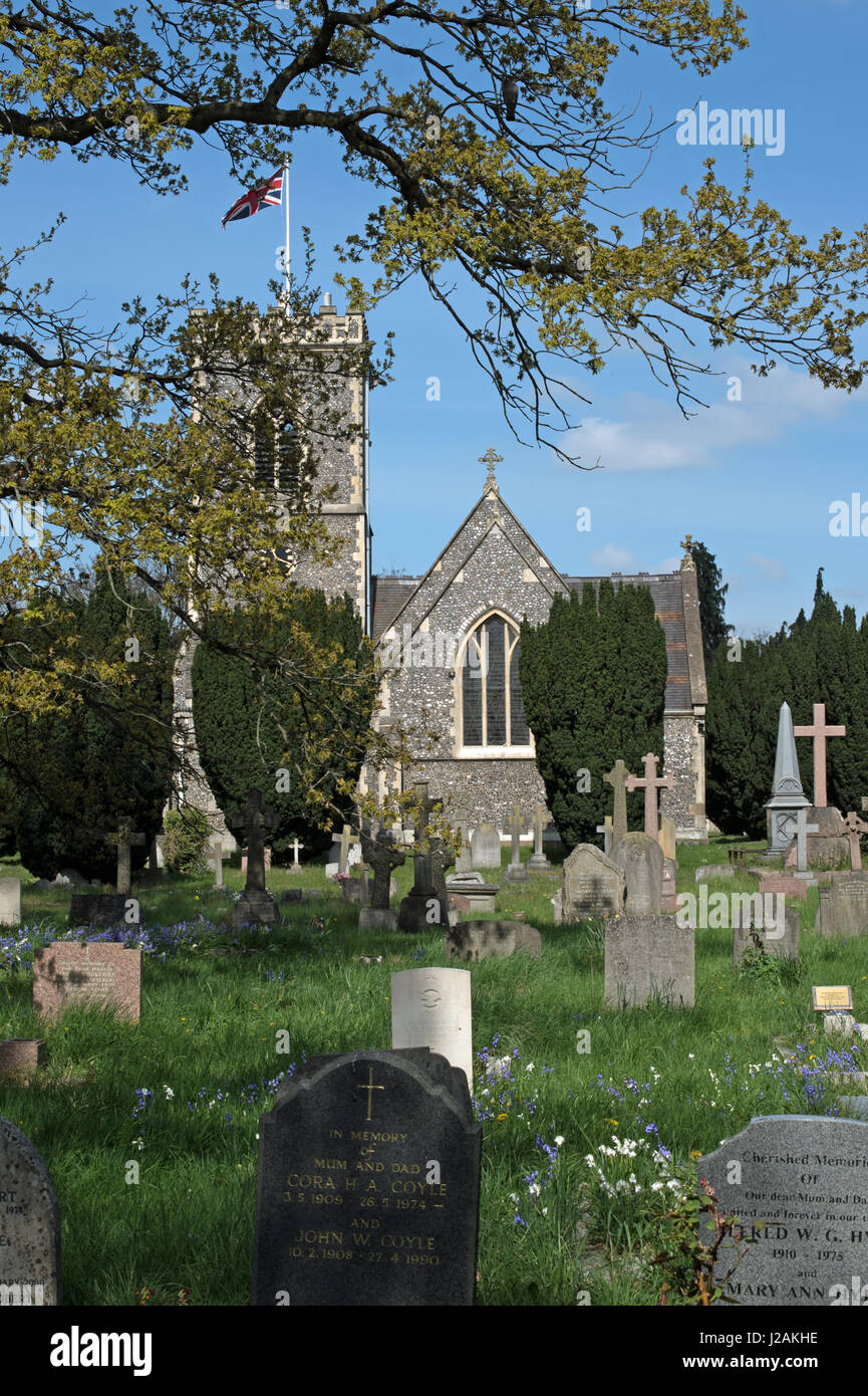 The Parish Church of St Margaret of Antioch, Iver Heath Stock Photo