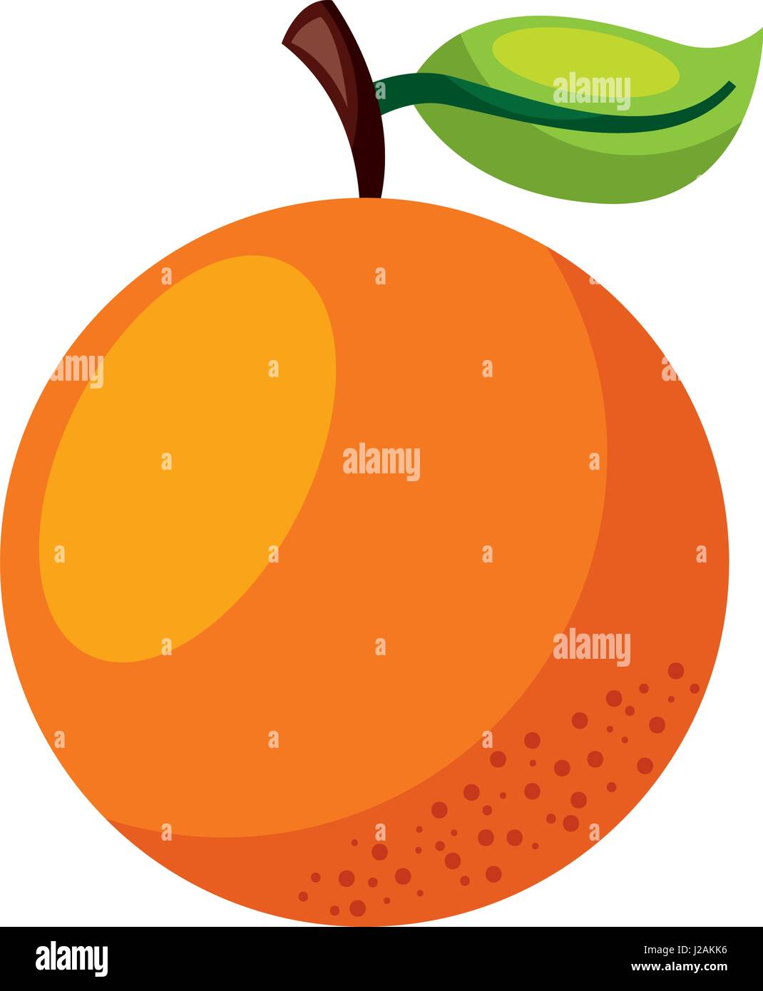 orange fresh fruit icon Stock Vector Image & Art - Alamy