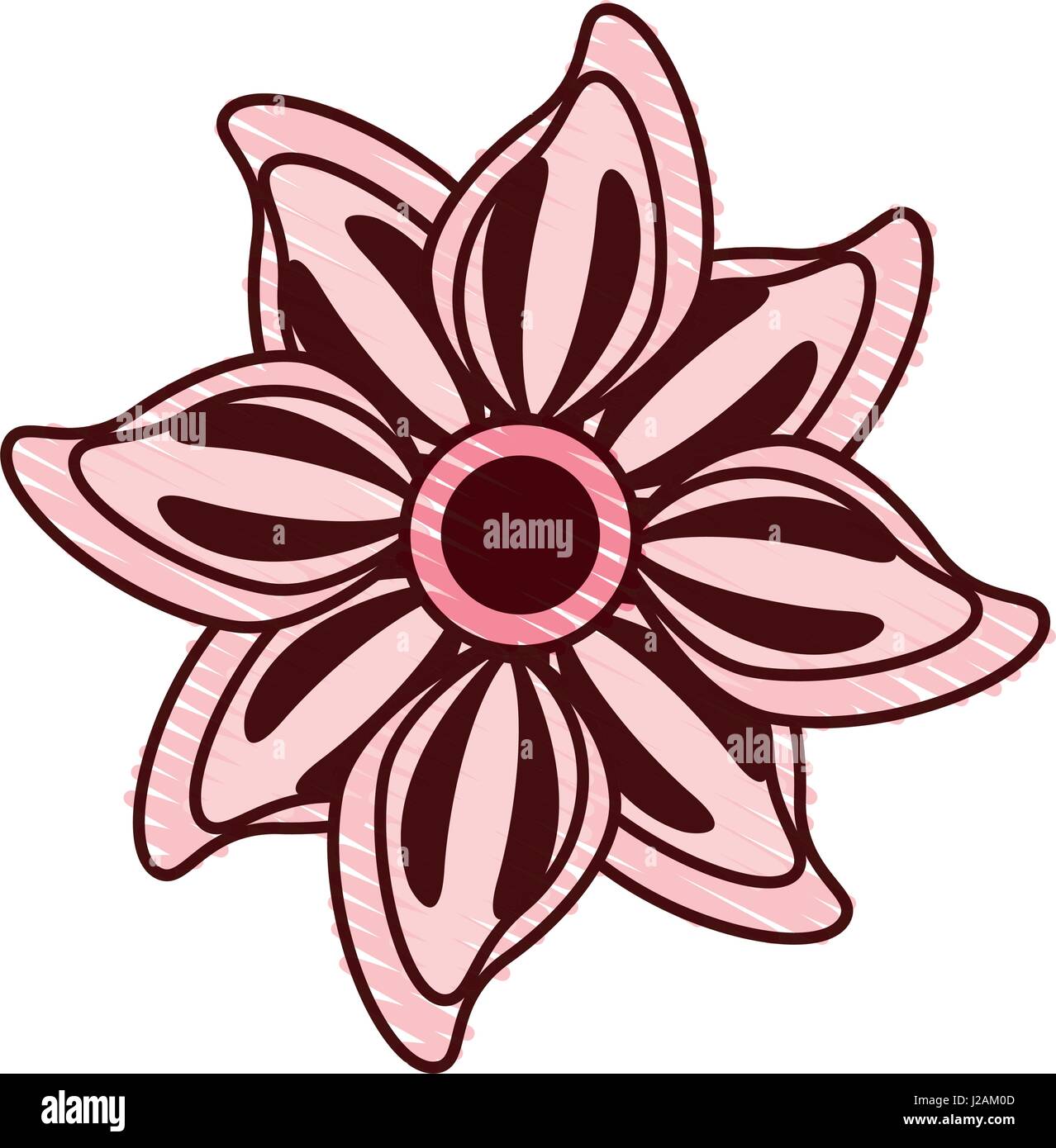 beautiful flower decorative icon Stock Vector Image & Art - Alamy
