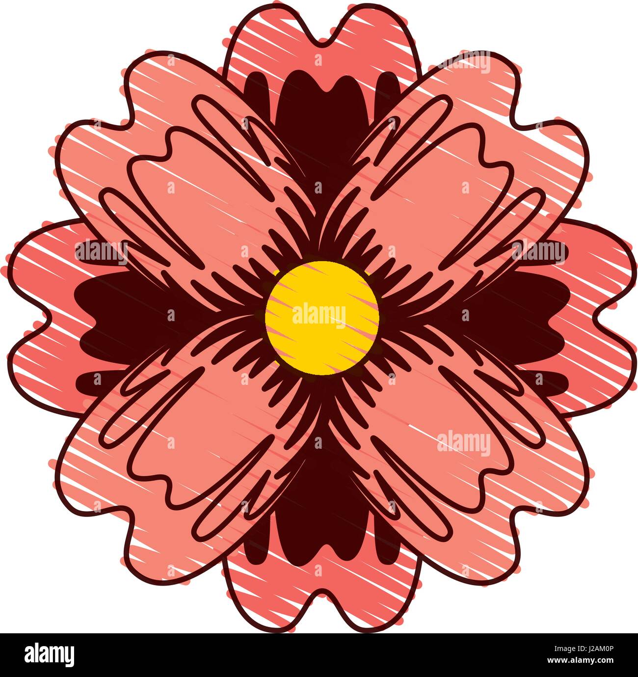 beautiful flower decorative icon Stock Vector Image & Art - Alamy