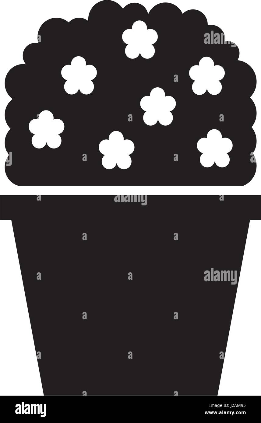 Decorative garden pot isolated icon Stock Vector Image & Art - Alamy