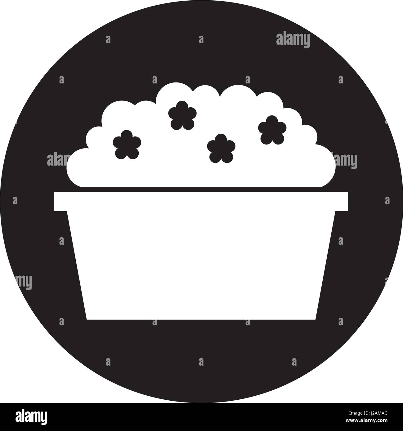 Decorative garden pot isolated icon Stock Vector Image & Art - Alamy