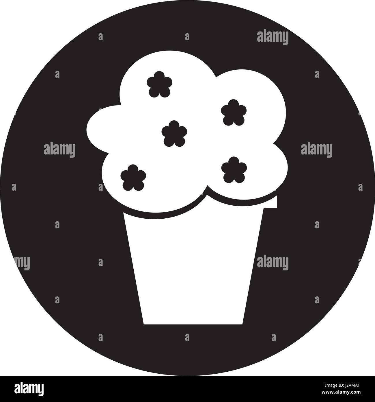 Decorative garden pot isolated icon Stock Vector Image & Art - Alamy
