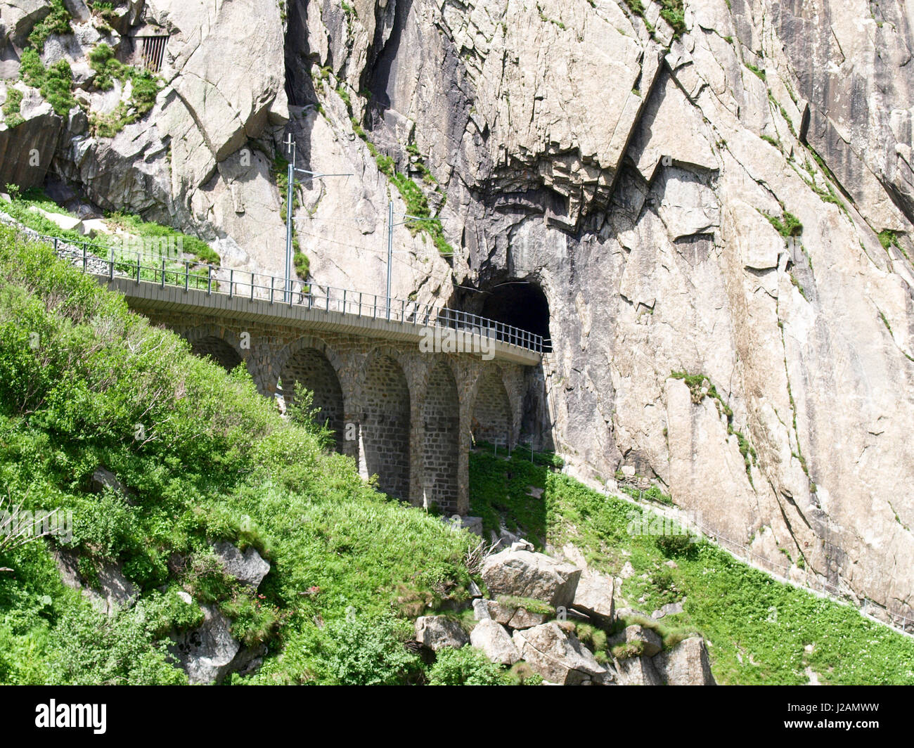 Andermatt Switzerland Gorge Sch llenen Where Flows The River Reuss andermatt-switzerland-gorge-sch-llenen-where-flows-the-river-reuss