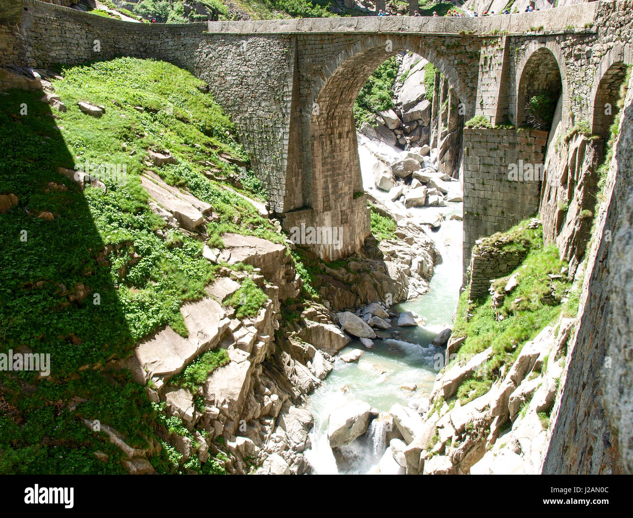 Andermatt Switzerland Gorge Sch llenen Where Flows The River Reuss andermatt-switzerland-gorge-sch-llenen-where-flows-the-river-reuss