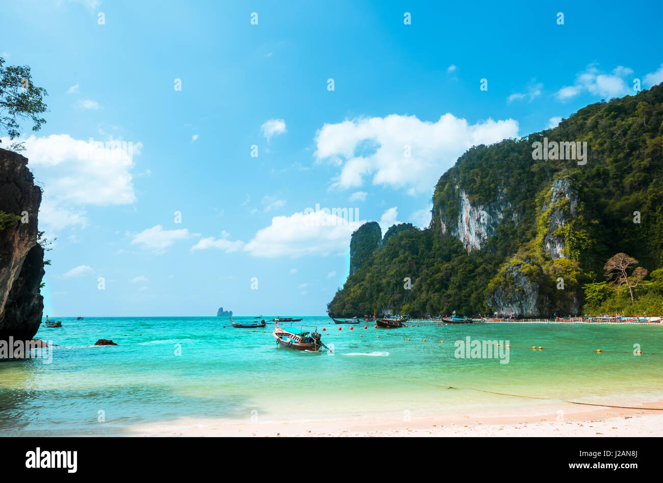 Koh Hong island bay, Andaman Sea - Thailand Stock Photo
