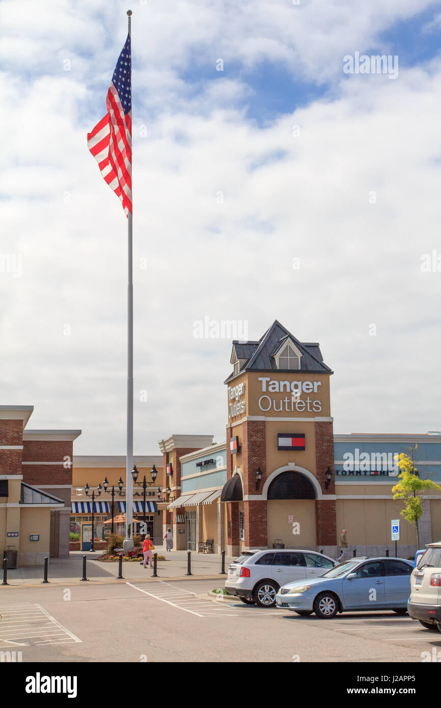 Tanger Outlet Mall Mebane North Carolina Stock Photo