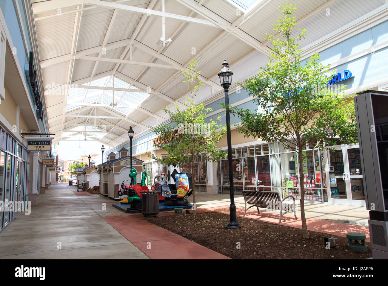 Tanger Outlet Mall Mebane North Carolina Stock Photo