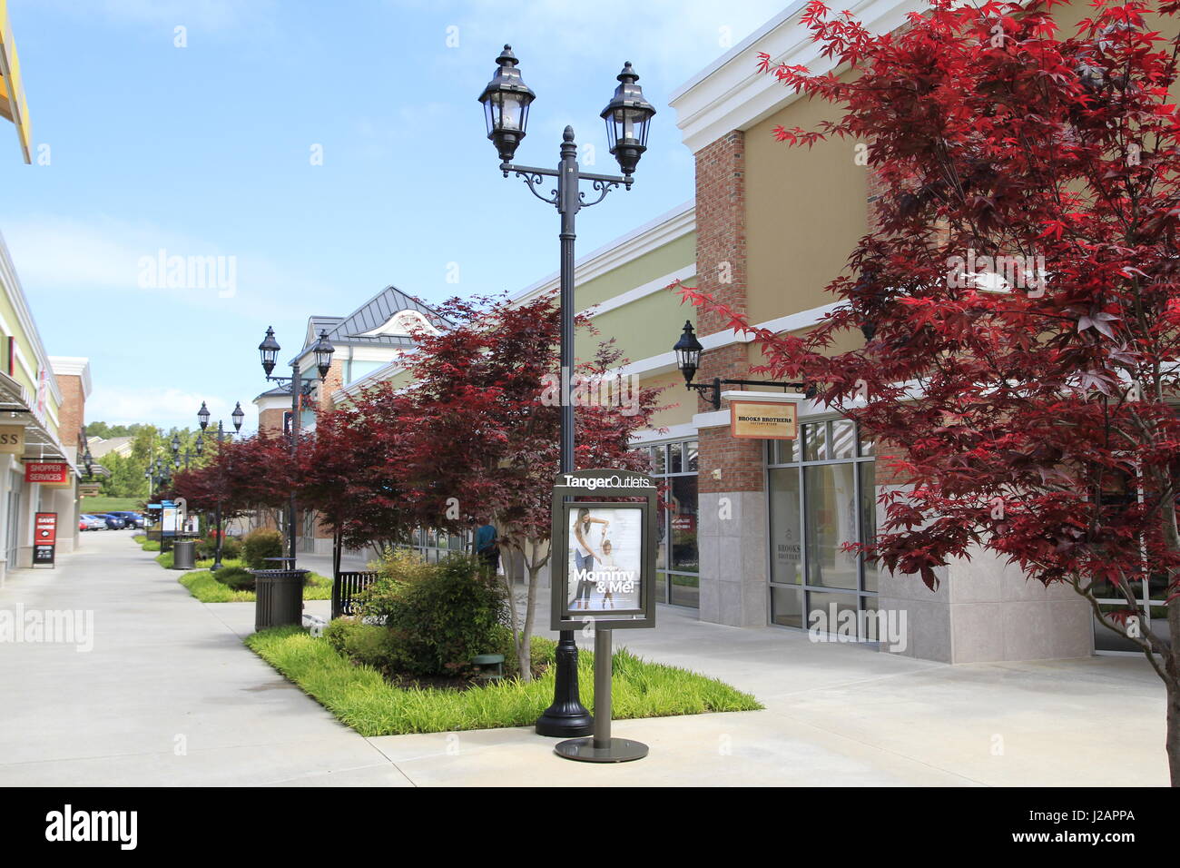 Tanger Outlet Mall Mebane North Carolina Stock Photo