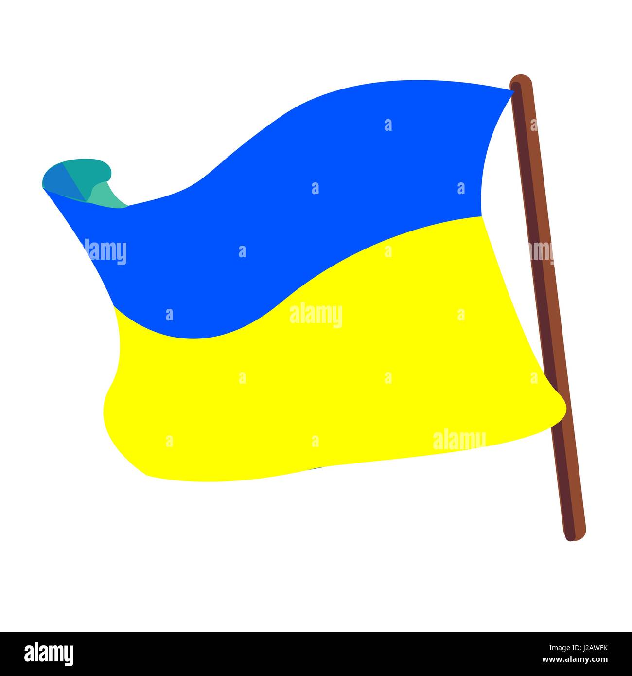 Ukraine flag, vector illustration Stock Vector Image & Art Alamy