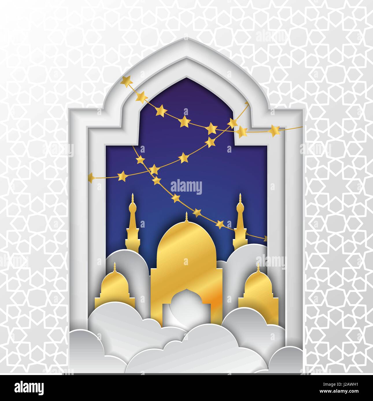 Vector Illustration Of Ramadan Kareem For Design Website Stock