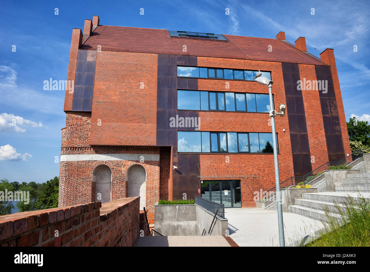 Centre of Culture and Education in city of Malbork, Poland, Latin School Building Stock Photo