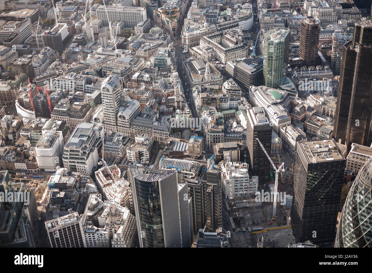Full frame aerial view of city, London, England, UK Stock Photo