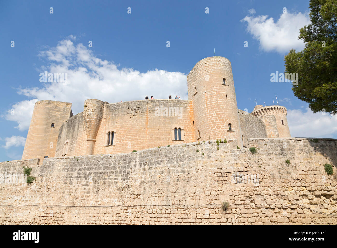 Castell de Bellver in Palma de Mallorca, Spain Stock Photo