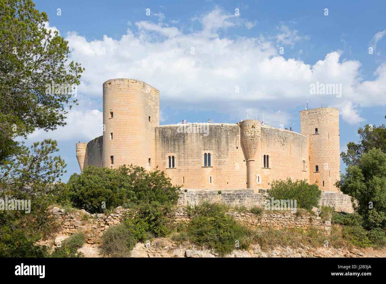 Castell de Bellver in Palma de Mallorca, Spain Stock Photo