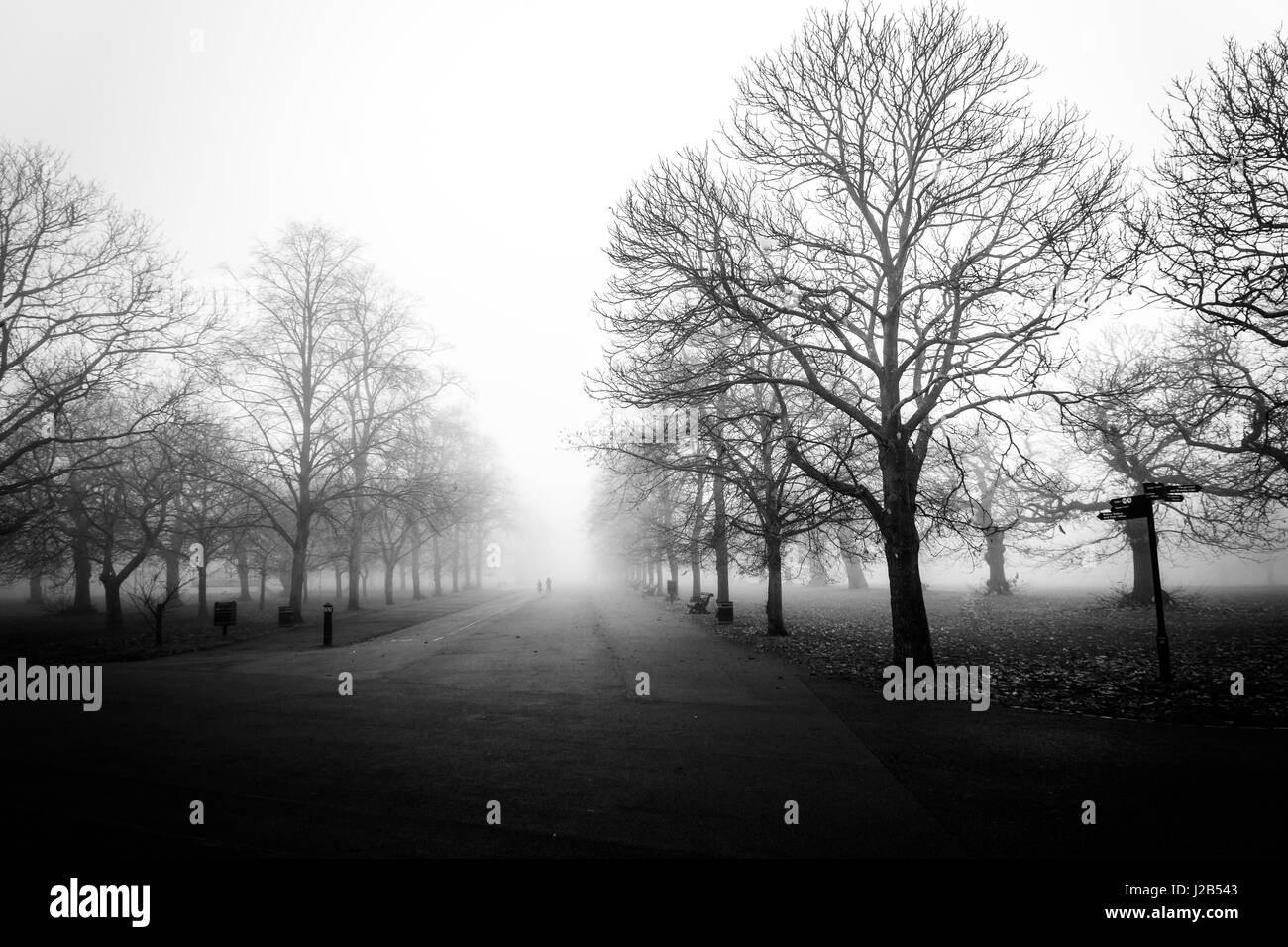 Dark mist fog london Black and White Stock Photos & Images - Alamy
