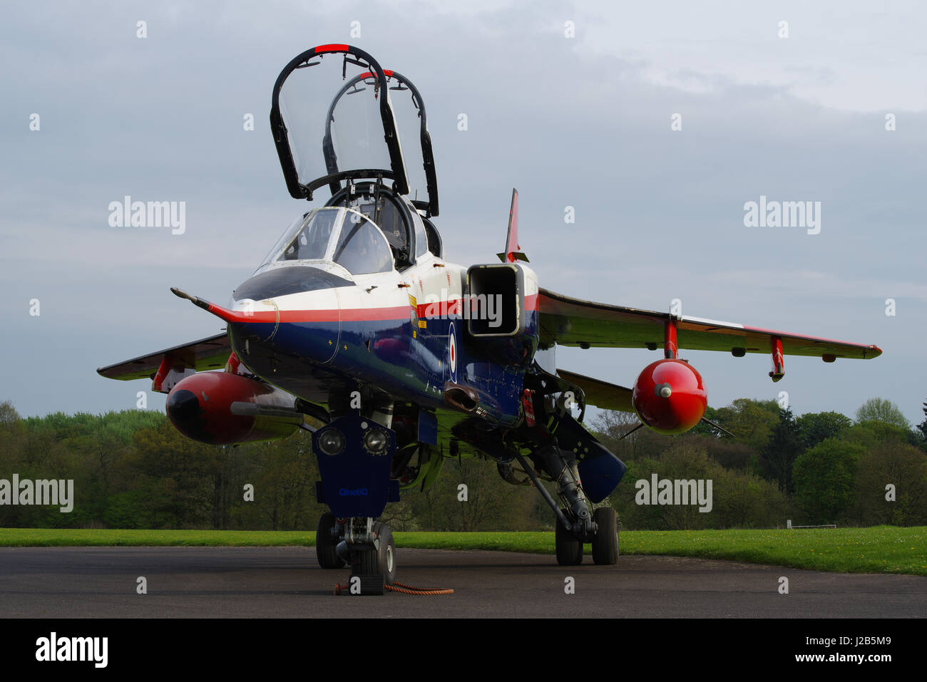 SEPECAT Jaguar T 2A,  ZB615, at RAF Cosford, Stock Photo