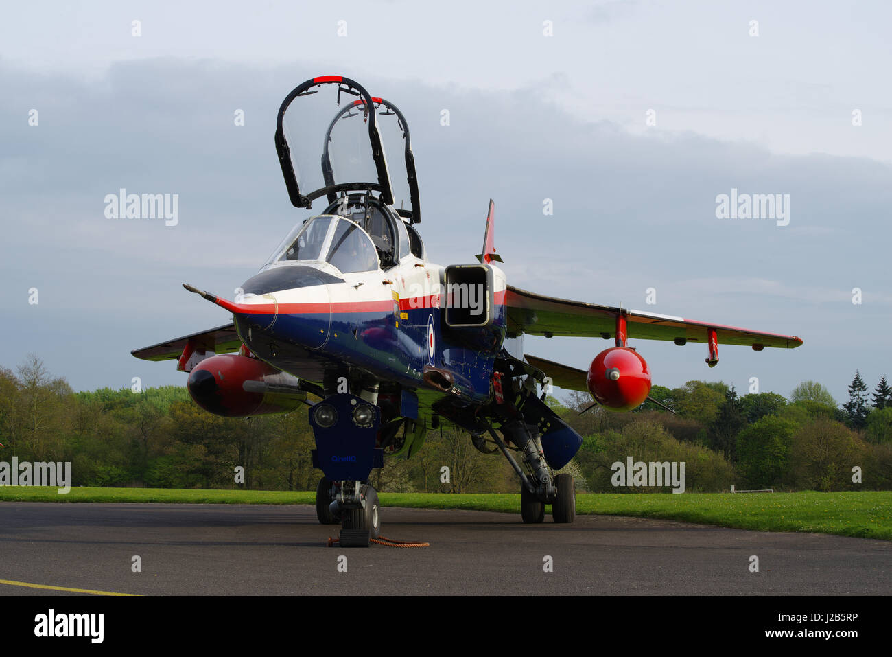 SEPECAT Jaguar T 2A,  ZB615, at RAF Cosford, Stock Photo