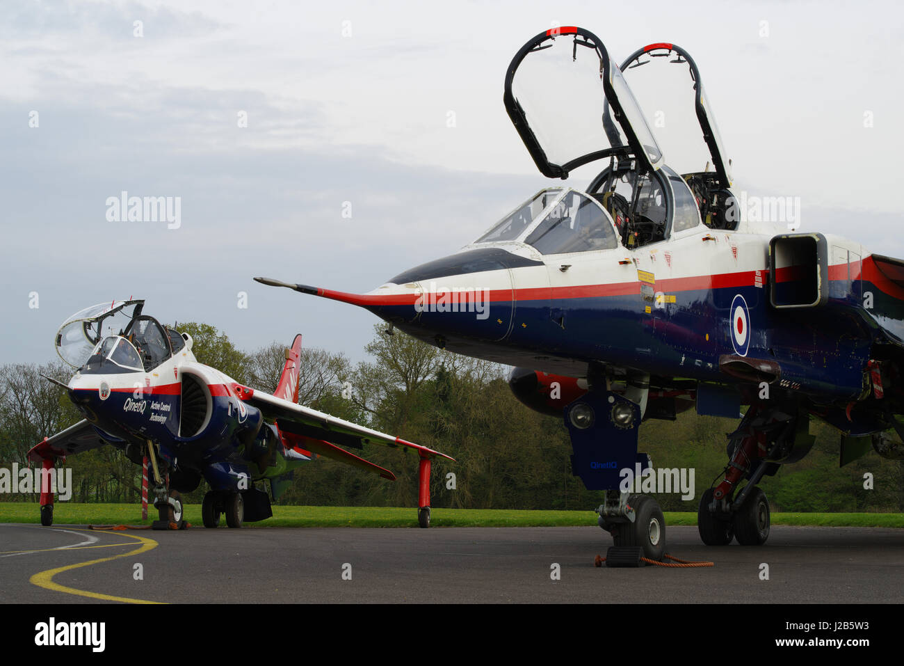 SEPECAT Jaguar T 2A,  ZB615, at RAF Cosford, Stock Photo