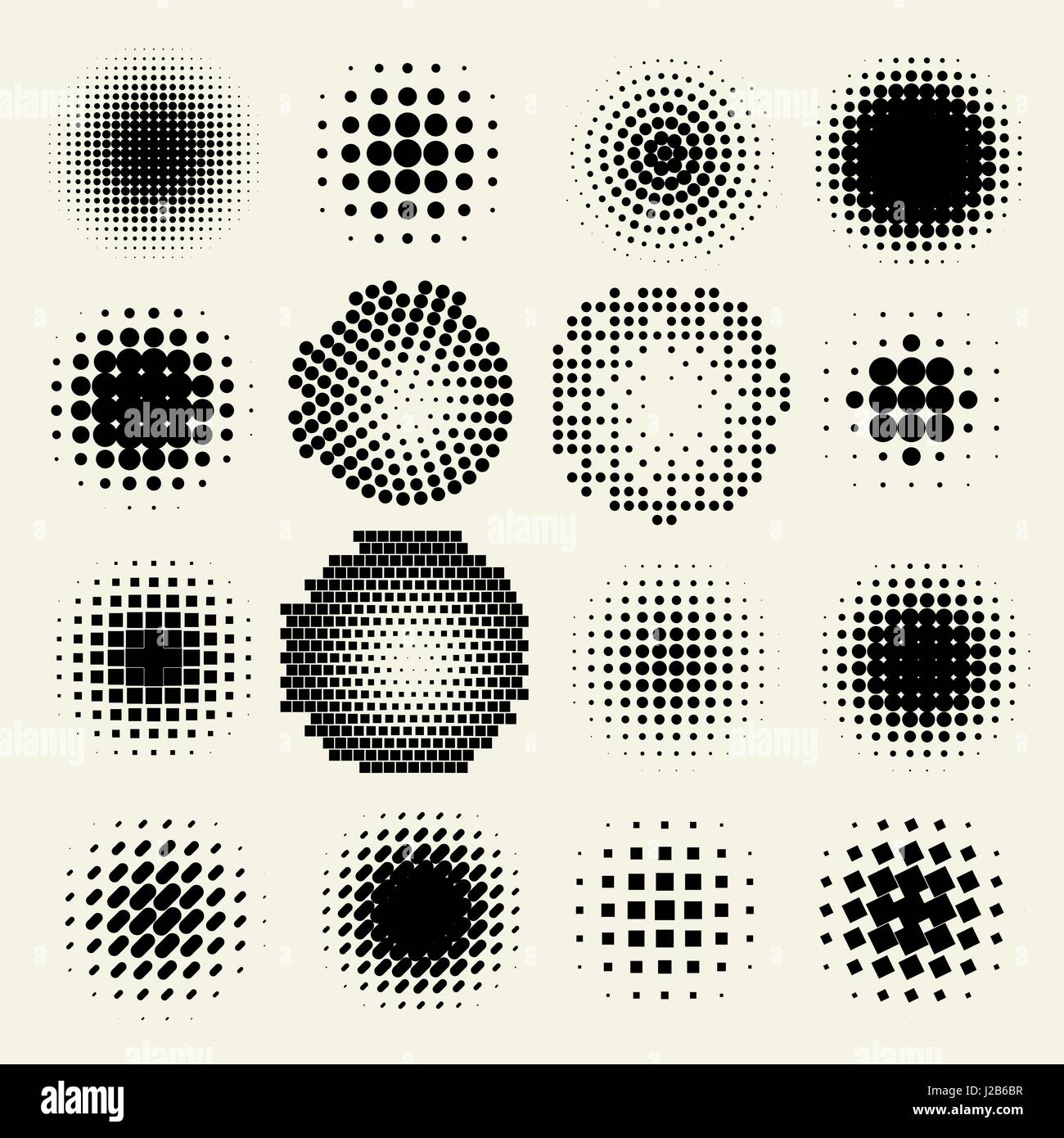 Collection of halftone sphere vector logo set. Abstract globe symbol ...