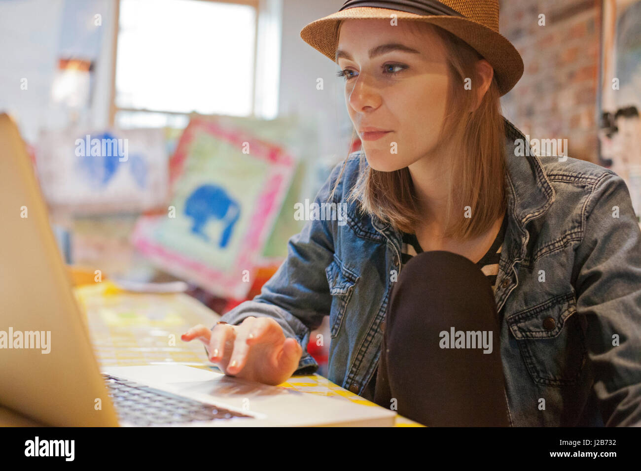 Portrait of a young artist Stock Photo Alamy