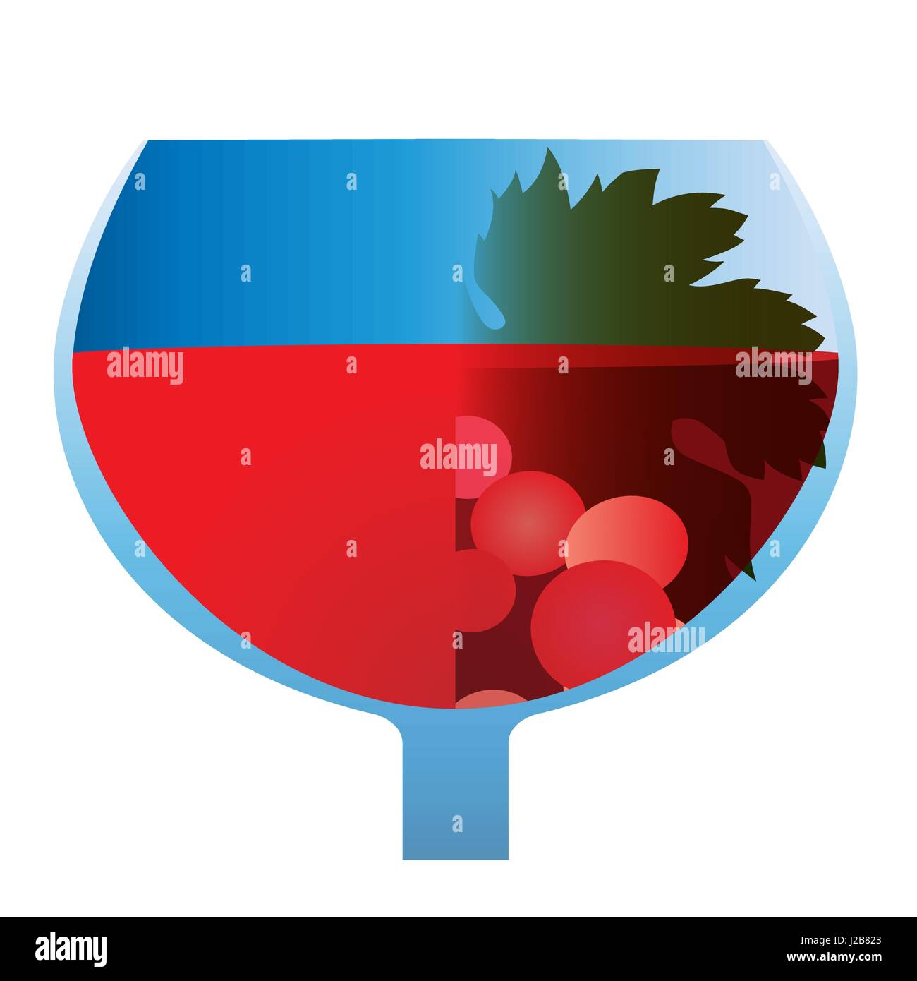 red wine in a glass with grapes vector Stock Vector Image & Art - Alamy