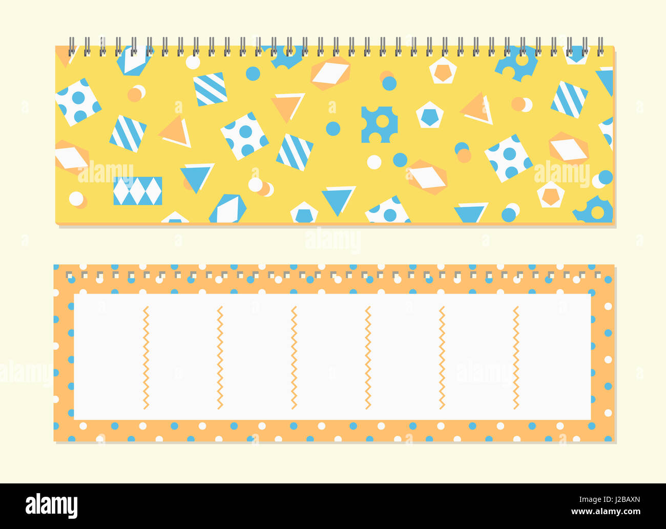 Diary design with geometric patterns Stock Photo - Alamy