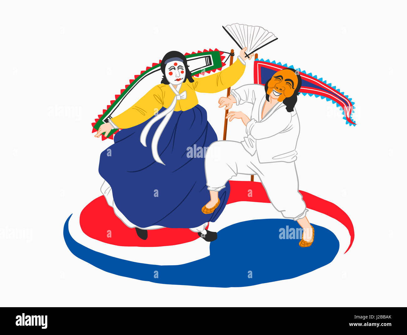 Traditional korean mask dance hires stock photography and images Alamy