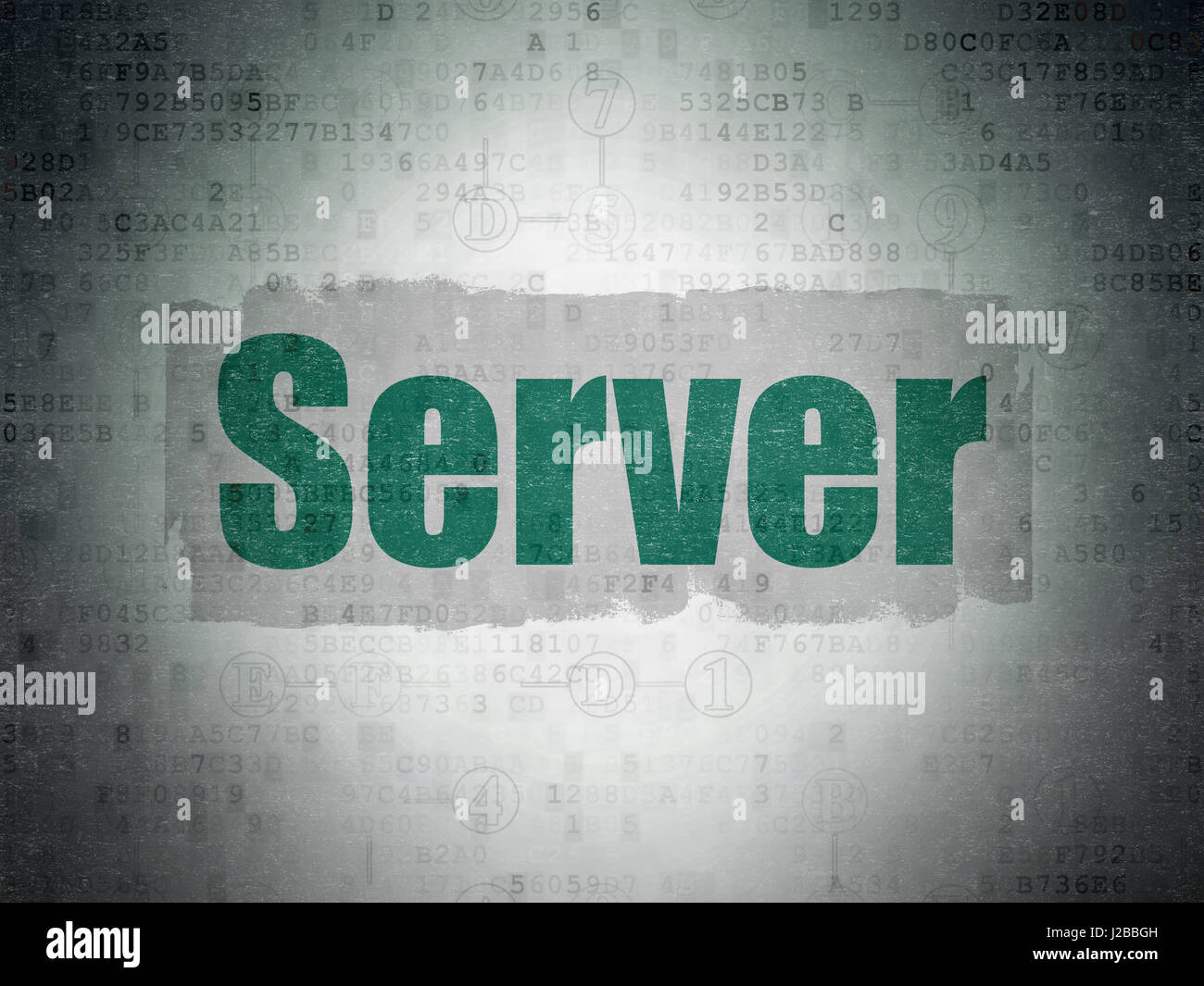 Web design concept: Server on Digital Data Paper background Stock Photo ...
