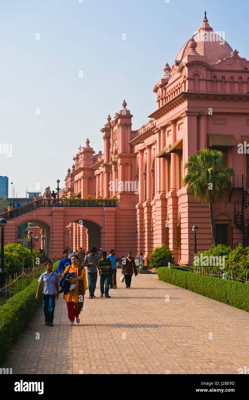 The pink colored Ahsan Manzil palace in Dhaka, Bangladesh, Asia Stock Photo