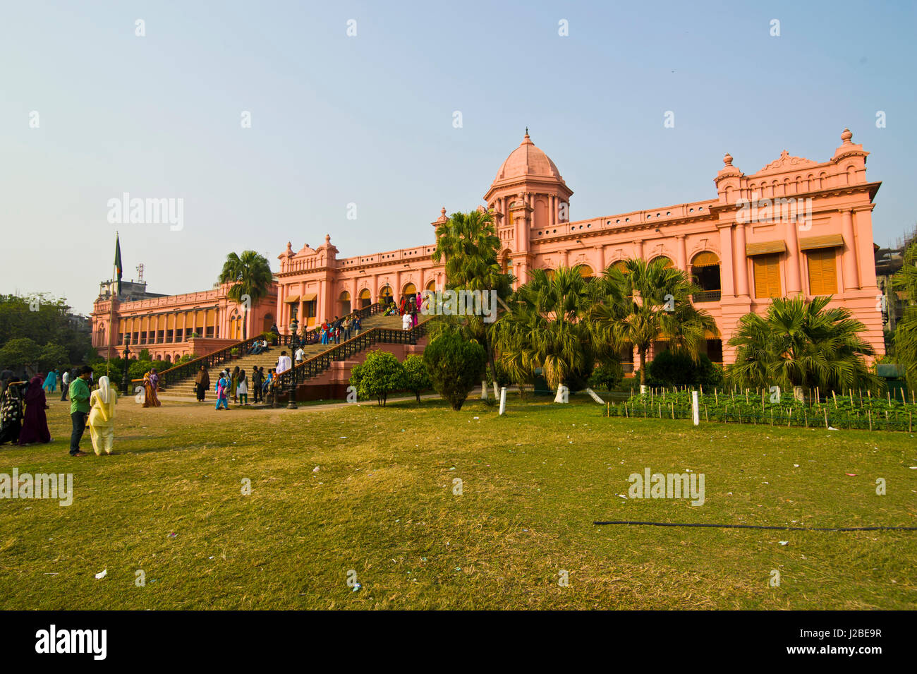 The pink colored Ahsan Manzil palace in Dhaka, Bangladesh, Asia Stock Photo