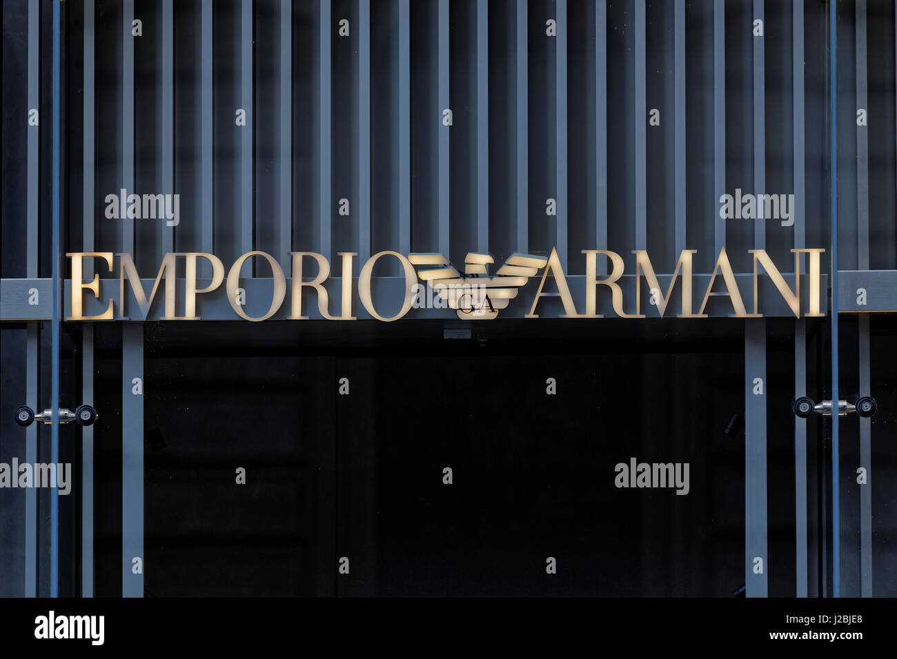 Emporio Armani Glasgow store Stock Photo