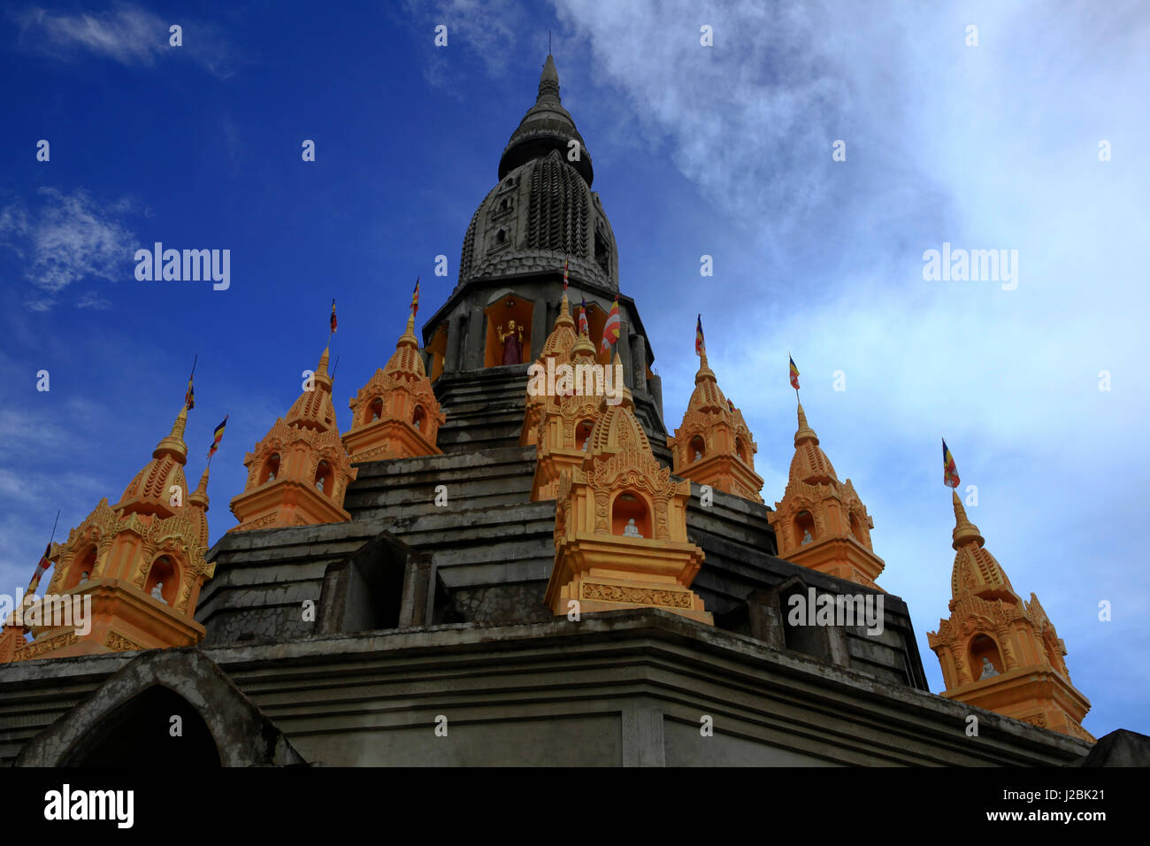 Rama Zadi Buddhist Temple at Rowangchhari. Bandarban, Bangladesh Stock