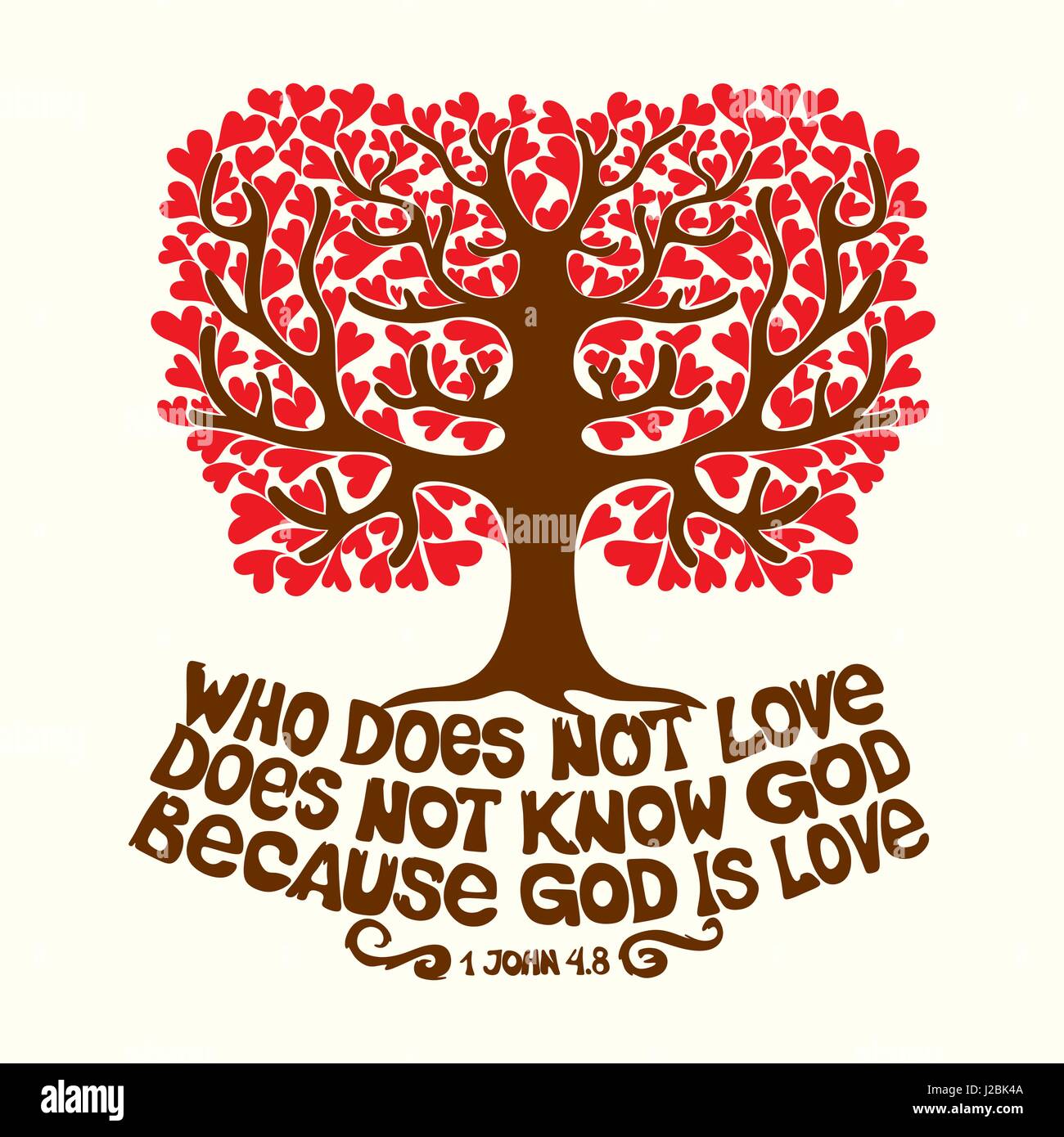 Christian Typography Who Does Not Love Does Not Know God Because God Christian Typography Who Does Not Love Does Not Know God Because God