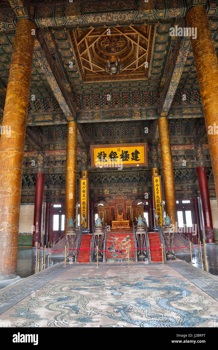 Forbidden City, Beijing. The Imperial Palace during Ming and Qing dynasties. Stock Photo