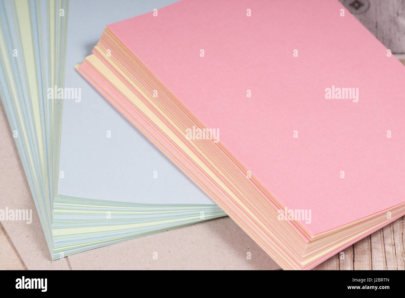 Colourful paper blanks for greeting cards and notebooks Stock Photo Alamy