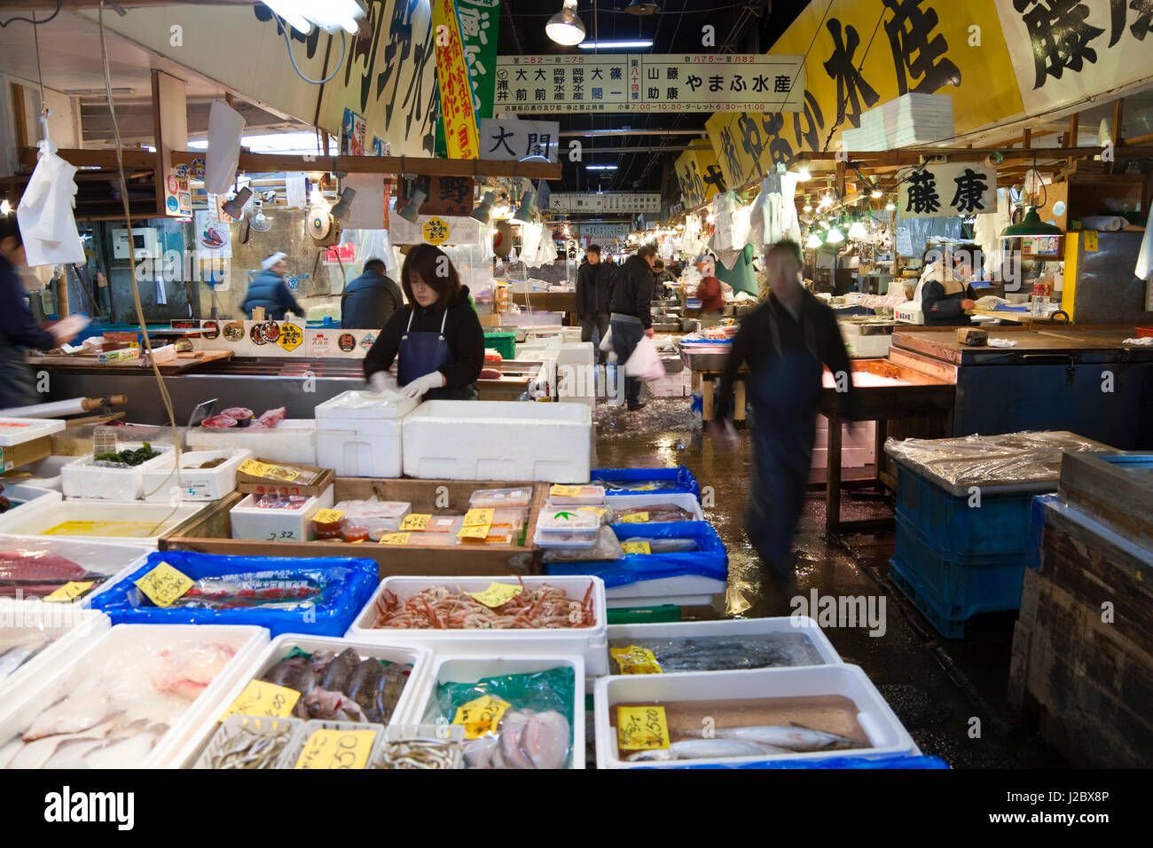 Tsukiji Fish Market, Tokyo Japan Stock Photo - Alamy
