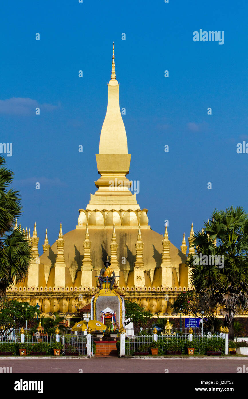 The stupor as represented on the Cambodian Real currency. This is Vientiane, Laos Stock Photo
