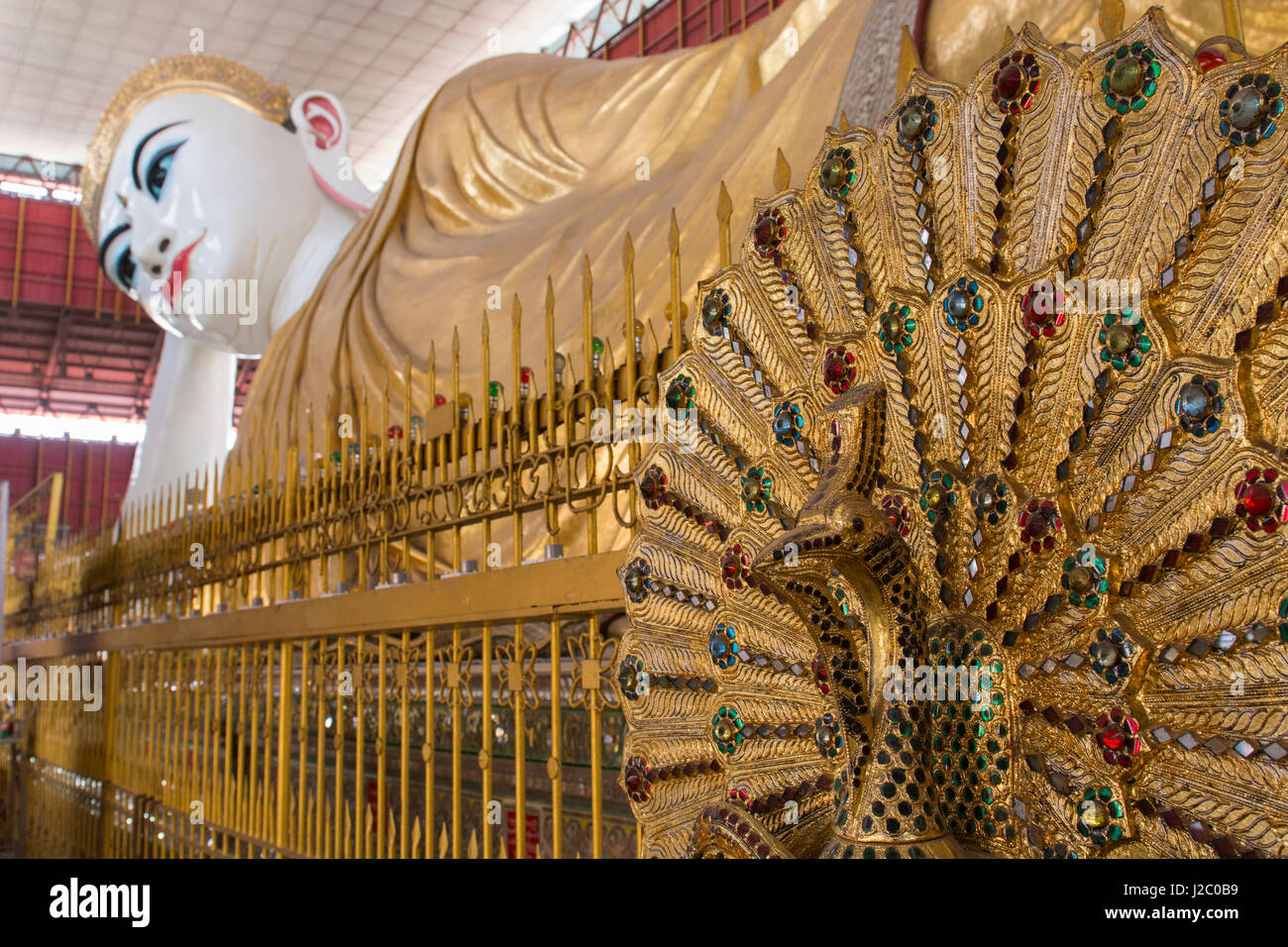 Myanmar (aka Burma), Yangon (aka Rangoon). Chauk Htat Kyi Pagoda, 100