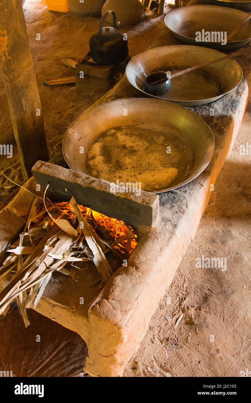 Myanmar. Burma. Making palm sugar Stock Photo Alamy