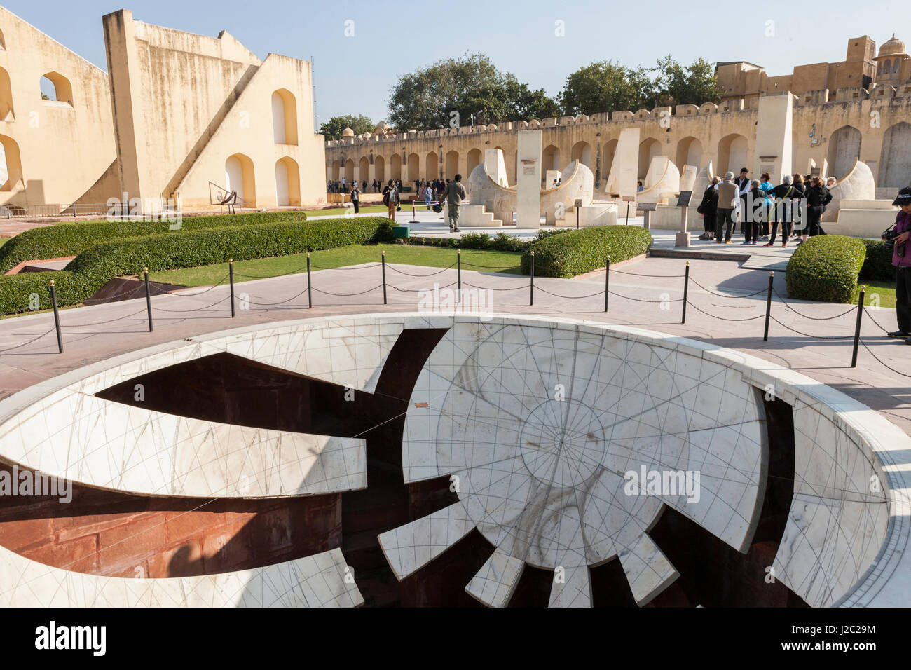 Jantar Mantar. Astronomy observatory. Jaipur. Rajasthan. India. Stock Photo