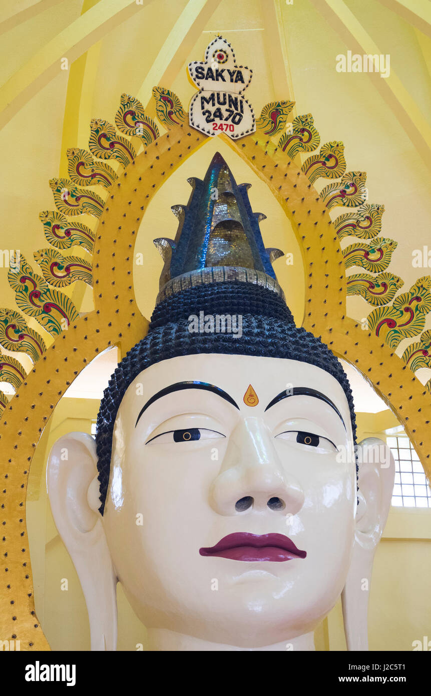 Singapore, Little India, Buddha Gaya Temple, very large Buddha statue